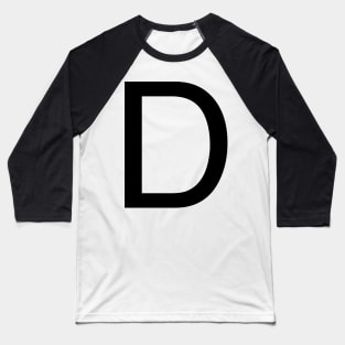 Helvetica D Baseball T-Shirt